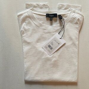 Theory White Long Sleeve Tee